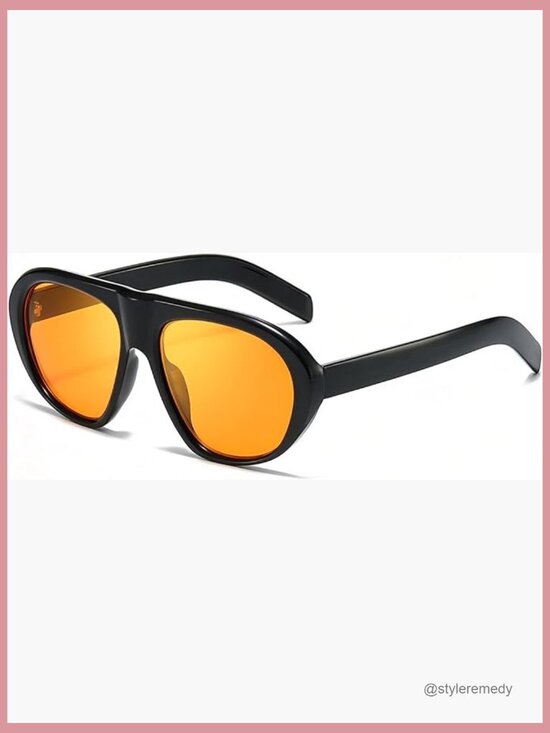 Retro Aviator Sunglasses with Metal Frame, UV400 Protection, Lightweight